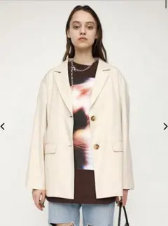 【MOUSSY】 LIGHT TOUCH ジャケット　アイボリーのサムネイル