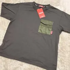 コールマン　半袖Tシャツ 黒　バッグプリント　胸ポケット　裾しぼり150㎝のサムネイル