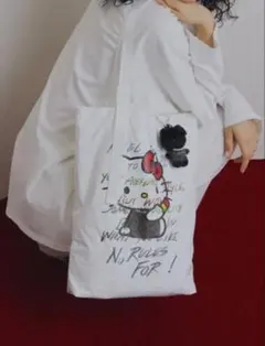 HELLO KITTY×Ameri NYLON TOTE BAG ホワイト