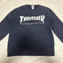 【THRASHER】スラッシャー ロゴスウェット トレーナー 紺