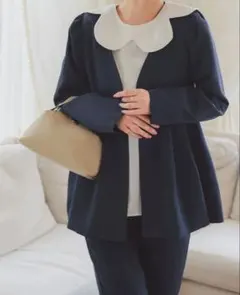 神戸レタス セレモニー サイズが選べるペプラムジャケット4点スーツ