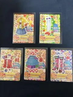 アイカツカード　ビビットキスコーデ5点　夏樹みくる　初期　まとめ売り