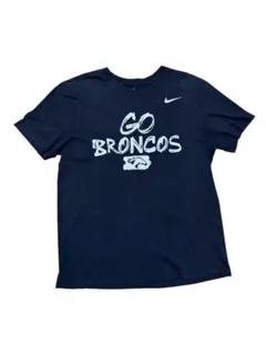 【Nike】 GO BRONCOS Tシャツ L ネイビー 古着　海外