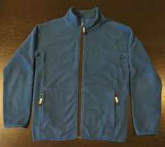 adidas キッズ男女兼用 フリースジャケット 青