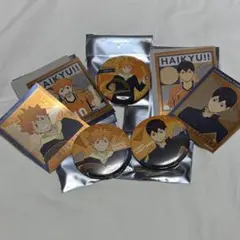 ハイキュー‼︎ 缶バッジ＆ステッカーセット 授業ver. 【烏野・日向＆影山】