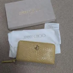 ジミーチュウJimmy Choo グリッターゴールドクラッチバッグパーティ
