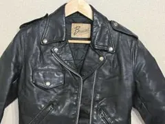 ヴィンテージ ダブルライダースジャケット ブラック レザー