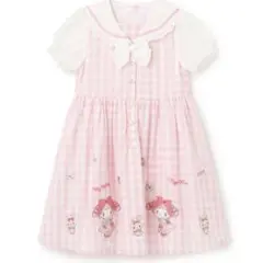 メゾピアノ 【マイメロディ・シナモロール】セーラーワンピース　120