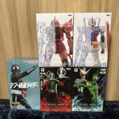 バンプレスト フィギュア 5種セット ガンダム 仮面ライダーのサムネイル