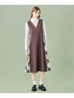 プ*♡様 ブルーレーベルクレストブリッジ ジャンパースカート　ワンピースジャンパ