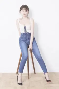 Herlipto Paris High Rise Jeans 24 blueのサムネイル