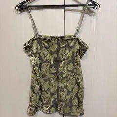Kastane ベロア 花柄 キャミソールのサムネイル