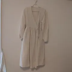 無印良品 ロングワンピース アイボリーS