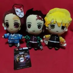 鬼滅の刃　炭治郎・善逸・ ぬいぐるみ3個セット