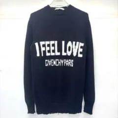 GIVENCHY ジバンシィ ニット ブラック XS I FEEL LOVEのサムネイル