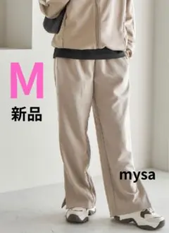 キャメル ワイドパンツ