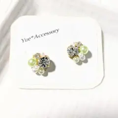 S-249　ハンドメイド☆ビジューピアス／イヤリング