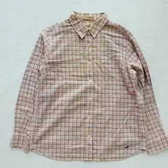 Crocodile シャツ チェック ナチュラル L（F236）のサムネイル