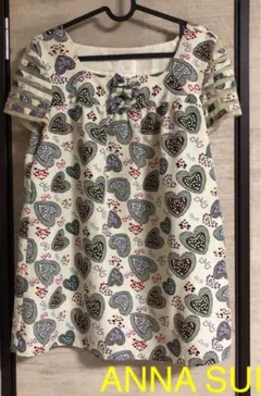 ANNA SUI アナスイ　立体リボン　ハート　デザインチュニック　サイズ2のサムネイル