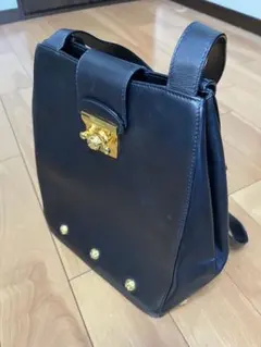 サルヴァト-レフェラガモパンプス柄金具レザーショルダーバッグ