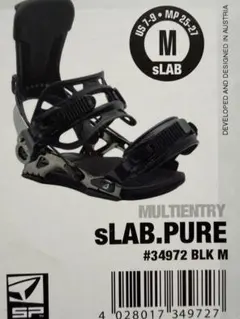 24-25 sLAB.PURE ビンディング ブラック M