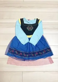プリンセス　アナ雪　チュチュ長袖ワンピース 120