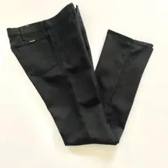 80s wrangler ランチャードレスパンツ w34 ブラック スラックス