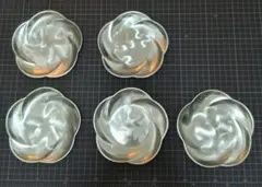 マーシャン ブライトパール 花びら型小皿5枚セット