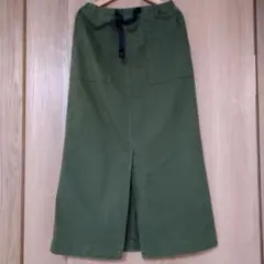 グラミチ ロング ベイカースカート G3SW-SK069 オリーブ　М