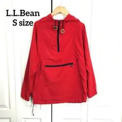 L.L.Bean 　S　アノラックパーカー ナイロン レッド ジャケット