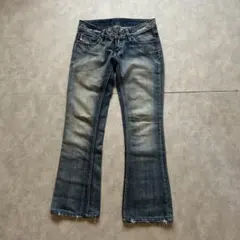 2000s DIESEL grunge flare fade denim y2k - メルカリ