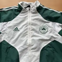adidas トレーニングジャケット 緑/白