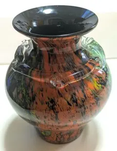 多色ガラス花瓶