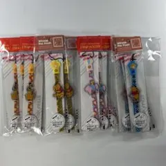 ディズニー 　携帯ストラップ　4種12本セット　プー　ダンボ　プルート
