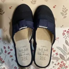 【フォーマルスリッパ】　学校行事 　入学式　卒業式　など 紺色