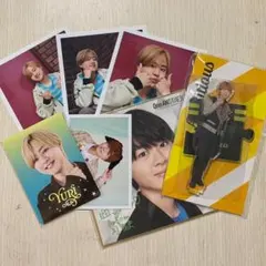 岡佑吏 AmBitious 公式写真写真セットとアクスタ色紙 プロカ 新品未開封