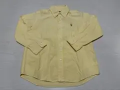 【POLO RALPH LAUREN】イエロー 長袖シャツ ポニー刺繍