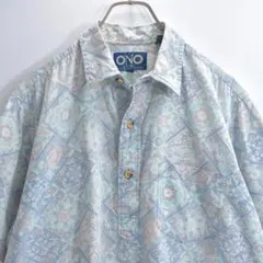 90s THE ONO SHIRT リバティハウス ボタニカル柄 総柄コットン