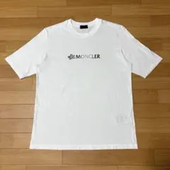 モンクレール ラバーワッペン ホワイト Tシャツ M 国内正規品 5S126