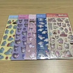 ❤️24時間以内発送❤️サンリオキャラクターズ　ぷくっとシール　5種