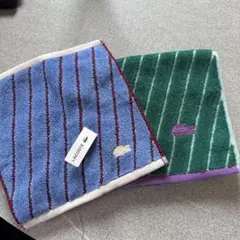 LACOSTE ハンドタオル　フェイスタオル　2枚セット