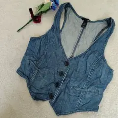 H&M デニムベスト US 12