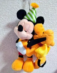 ミッキー プルート ぬいぐるみバッジ バースデー