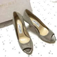 新品 JIMMY CHOO グリッターパンプス