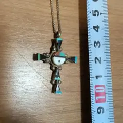 h*a様 インディアンジュエリー ズニ族 サンフェイス インレイ シルバー
