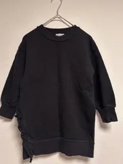 branshes ブランシェス チュニック ワンピース 黒 ポケット付き 110