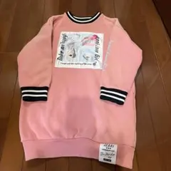 JENNI ピンク長袖ワンピース　裏起毛　サイズ130 厚手トレーナー