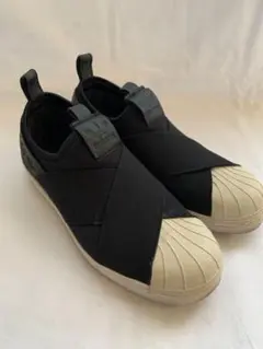 adidasオリジナルス スーパースタースリッポン ブラック / 22.0cm