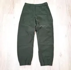 UNIQLO XS ワークパンツ ダブルニー風 オリーブ 軍パン ジョガー