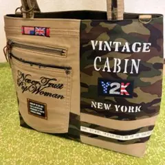 デニムリメイクトートバッグ U.S.ARMY ミリタリー 迷彩 Y2K